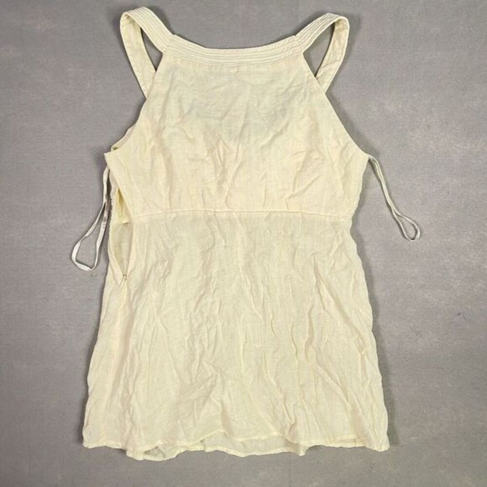 BCBG Ten Novelty Top Woman Ivory Small Blouse Semi Shear‎ Lagenlook - Picture 8 of 10